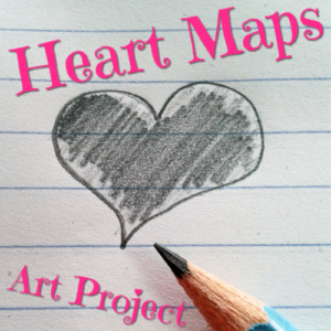 This heart maps art project allows the artist to express their individual traits and hobbies, as well as things that are important to them. Great for decor!