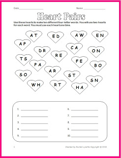 Valentine's Day Worksheets for Free! - Minds in Bloom