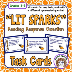 Lit Sparks Reading Response Question Task Cards
