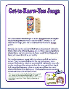 Playing games is a great way to start off a new school year and help students break the ice with one another. This Get to Know You Jenga makes for the perfect icebreaker activity - and it's free! Click through to learn more in this blog post and to download your freebie.