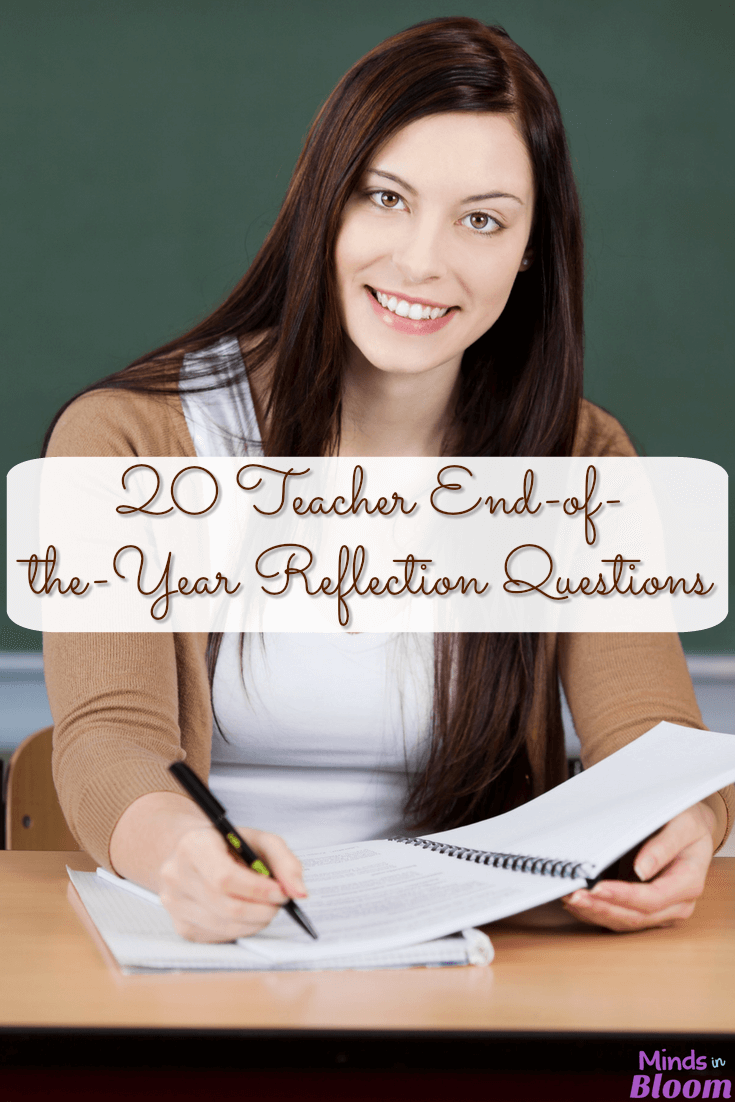 We always encourage students to answer reflection questions at the end of the year, but what about teachers? We should be doing the same! Self-reflection is an important tool that we need to use to reflect on what went well throughout the past school year and what needs to be improved for the next one. This blog post contains a list of 20 end-of-year reflection questions for teachers, so click through to read them! We always encourage students to answer reflection questions at the end of the year, but what about teachers? We should be doing the same! Self-reflection is an important tool that we need to use to reflect on what went well throughout the past school year and what needs to be improved for the next one. This blog post contains a list of 20 end-of-year reflection questions for teachers, so click through to read them!