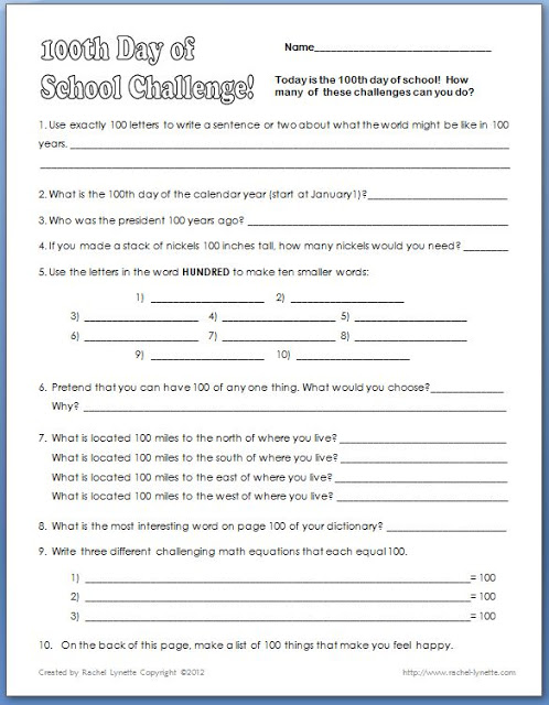 The 100th day of school is an exciting day in elementary school! You can still celebrate the 100th day in the upper elementary grades with the help of this freebie. Click through to download your copy!