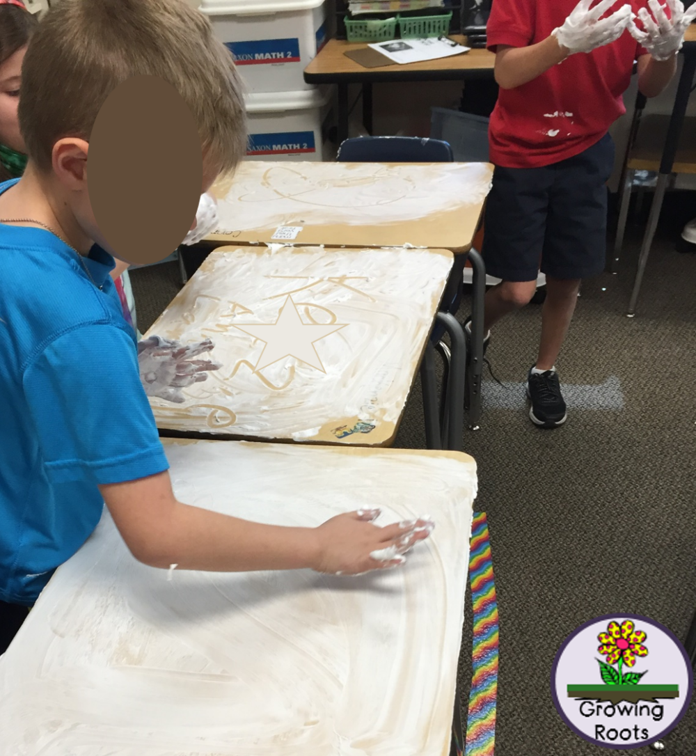 Shaving Cream to Clean Desks Minds in Bloom
