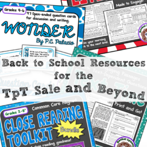 The TpT Sale for Back to School happened early in 2016, on August 1st and 2nd. These are a few resources that you'll definitely want to check out to help you prepare for back to school season!