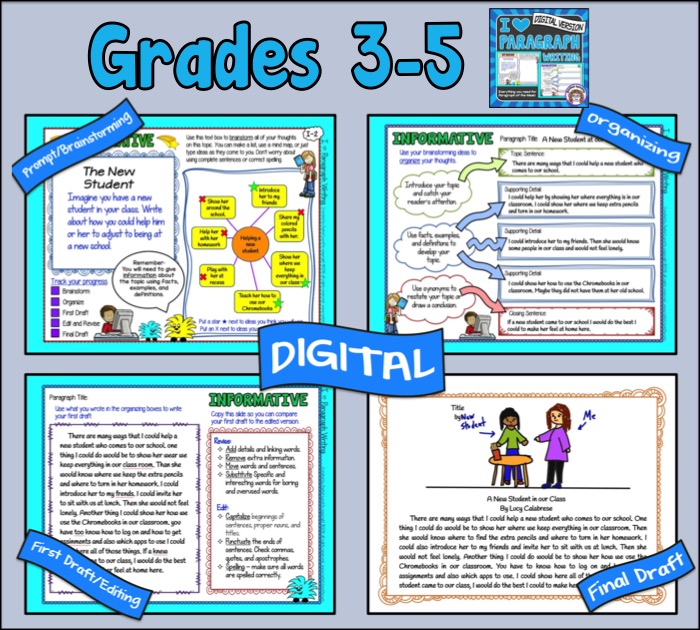 Writing Paragraphs 6-8 grade - Minds in Bloom