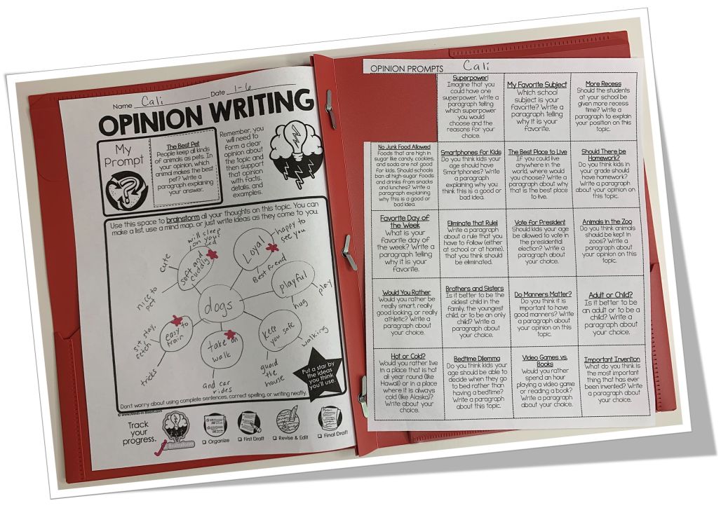 paragraph writing brainstorming
