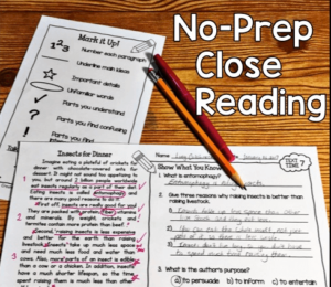 Close reading is a challenging technique to implement in the classroom, as it requires a delicate balance. I've tried to make close reading instruction easier with the help of these two no-prep close reading resources. They're ready for you to use right away, and they come with text dependent questions. Get all of the details about what these resources include and how you can implement them in your classroom in this post!