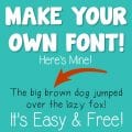 Make Your Own Teacher Font