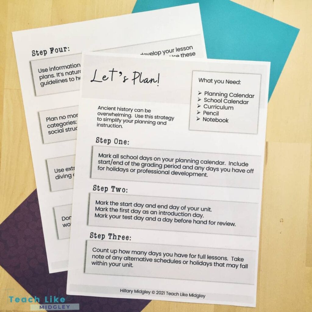 5 easy steps for getting started with teaching history
