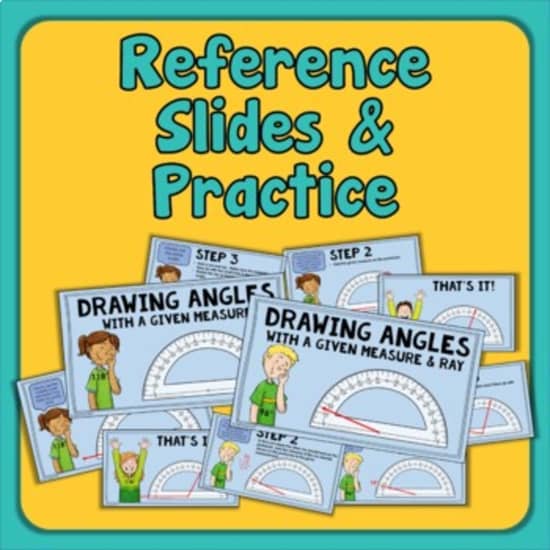 Drawing Angles With A Protractor (at a Given Measure) Digital