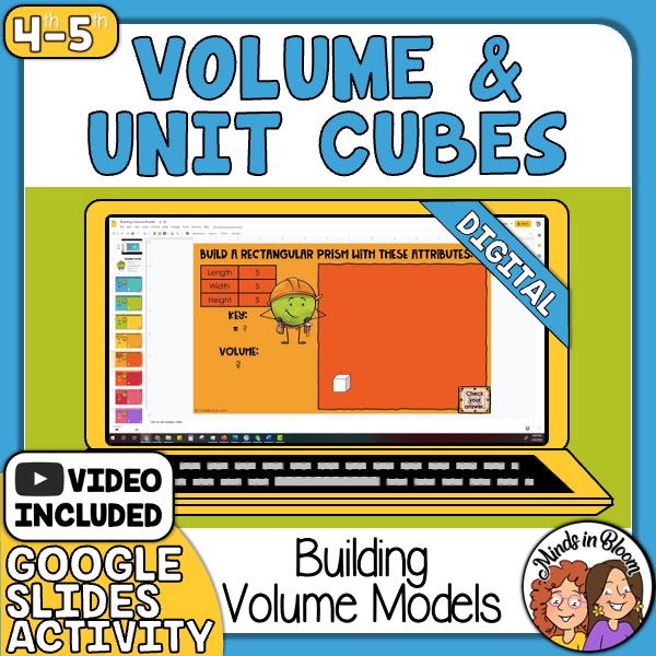 Volume & Unit Cubes Building Volume Models Digital Google Slides