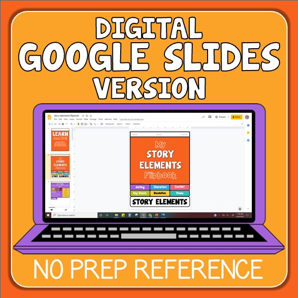 Story Elements Flipbook (Learn & Do Versions) Reading Resource Print