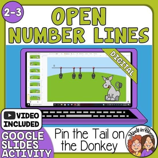 Interactive number line for 2nd/3rd grade math practice. Self-checking, tech integration, group-friendly.