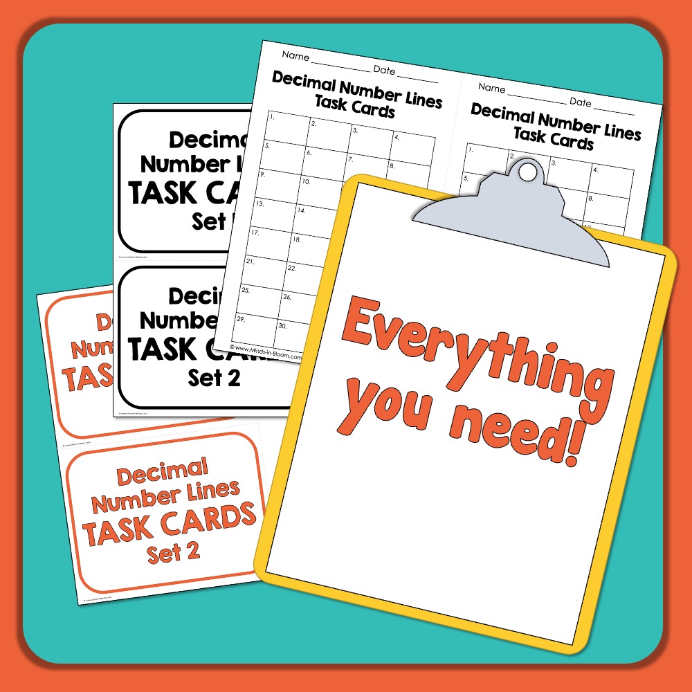 decimal-number-lines-math-skills-task-cards-double-set-tenths